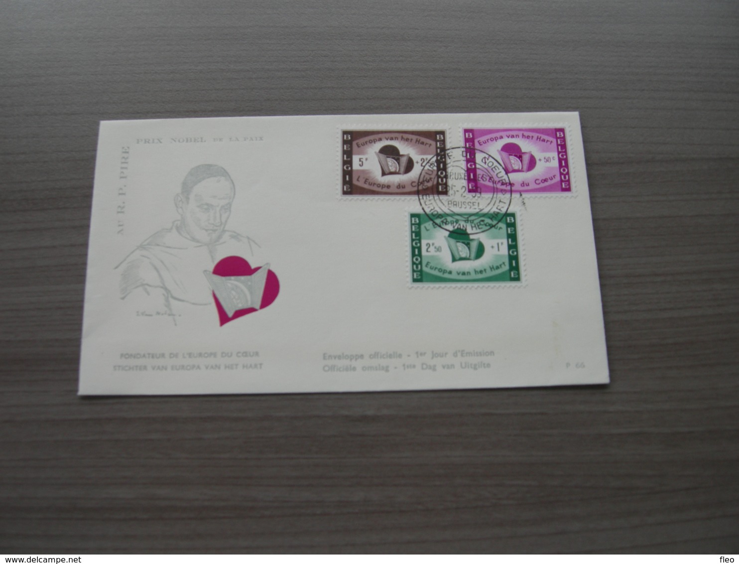 BELG.1959 1090 FDC : " Europa Van Het Hart / L'Europe Du Coeur " - 1951-1960