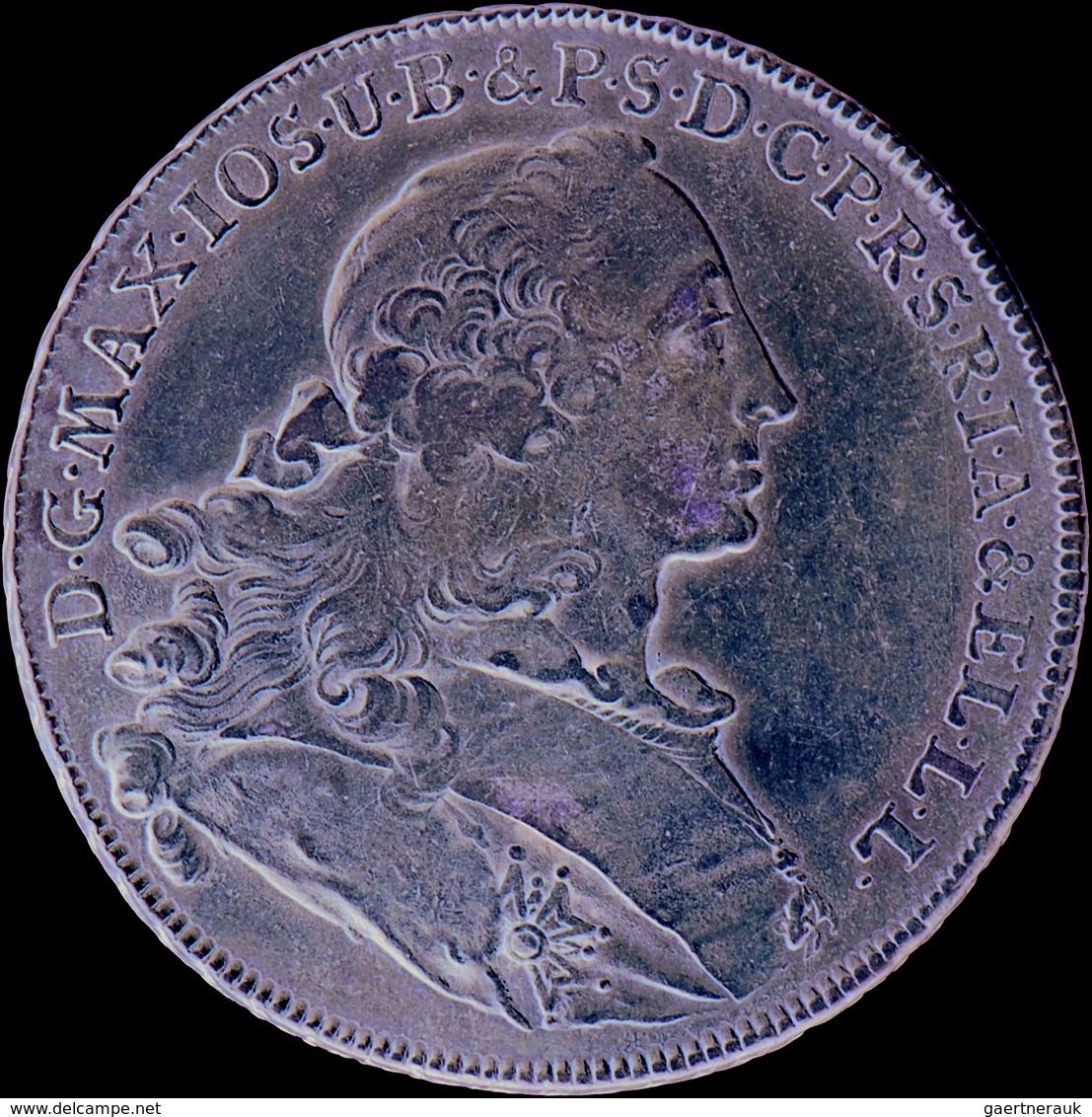 Altdeutschland Und RDR Bis 1800: Bayern, Maximilian III Joseph 1745-1777: Taler 1755 (Konventionstal - Autres & Non Classés