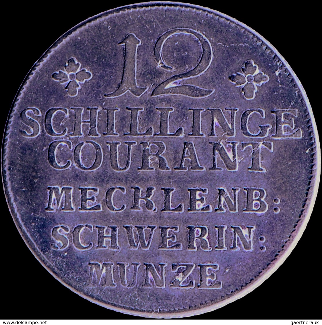 Altdeutschland Und RDR Bis 1800: Mecklenburg-Schwerin, Friedrich 1765-1785: Lot 2 Münzen: 12 Schilli - Autres & Non Classés