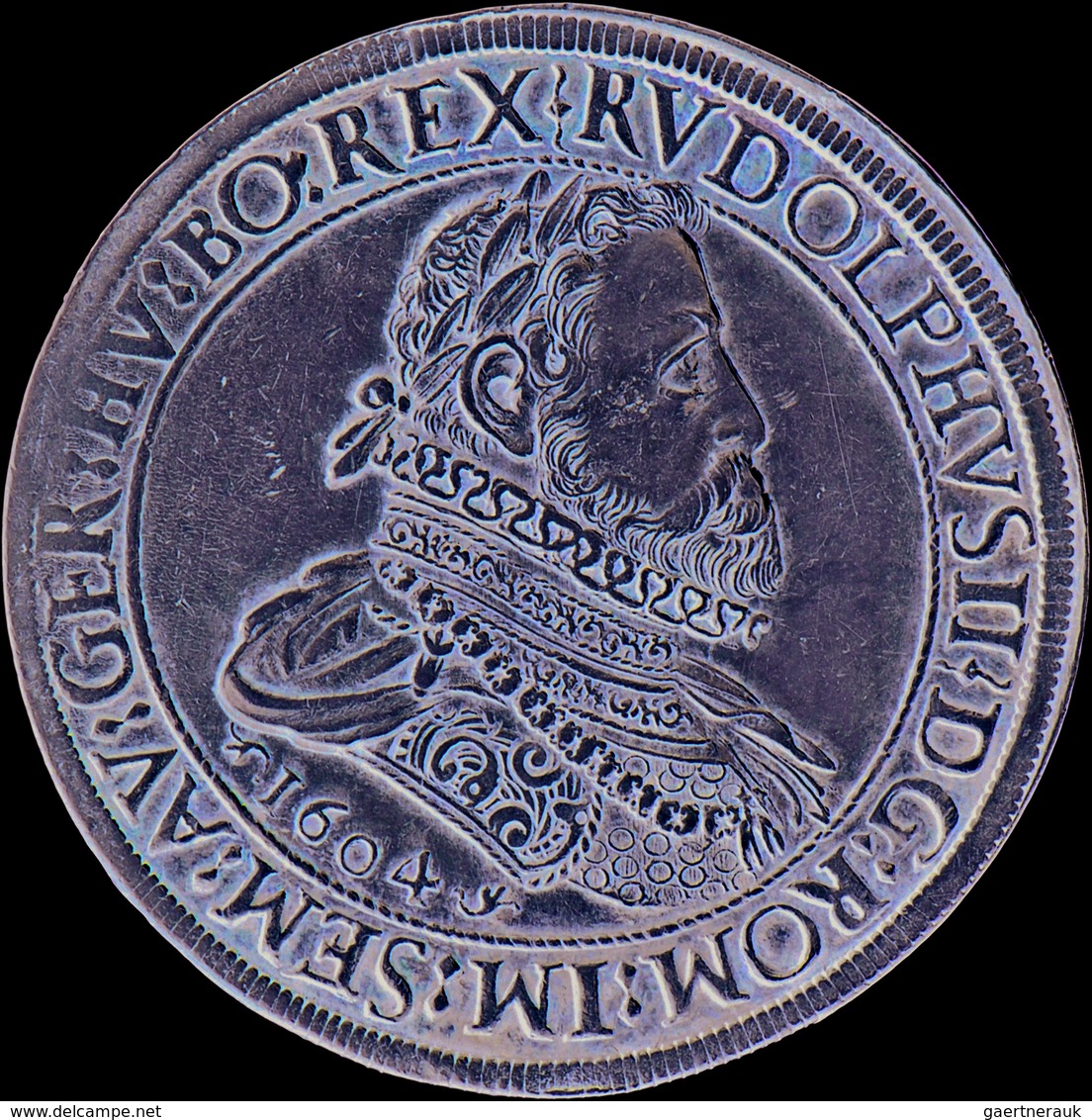 Haus Habsburg: Rudolph II. 1576-1612: Doppeltaler 1604, Hall, 57,42 G, Moser-Tursky 361, Davenport 3 - Altri – Europa