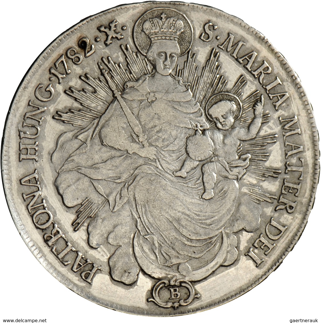 Haus Habsburg: Joseph II. (1765-1790): Konventionstaler 1782 B, Kremnitz; 27,95 G, Herinek 147, Dave - Other - Europe