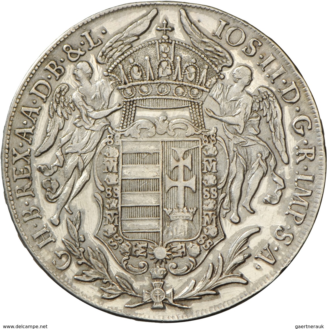Haus Habsburg: Joseph II. (1765-1790): Konventionstaler 1782 B, Kremnitz; 27,95 G, Herinek 147, Dave - Altri – Europa