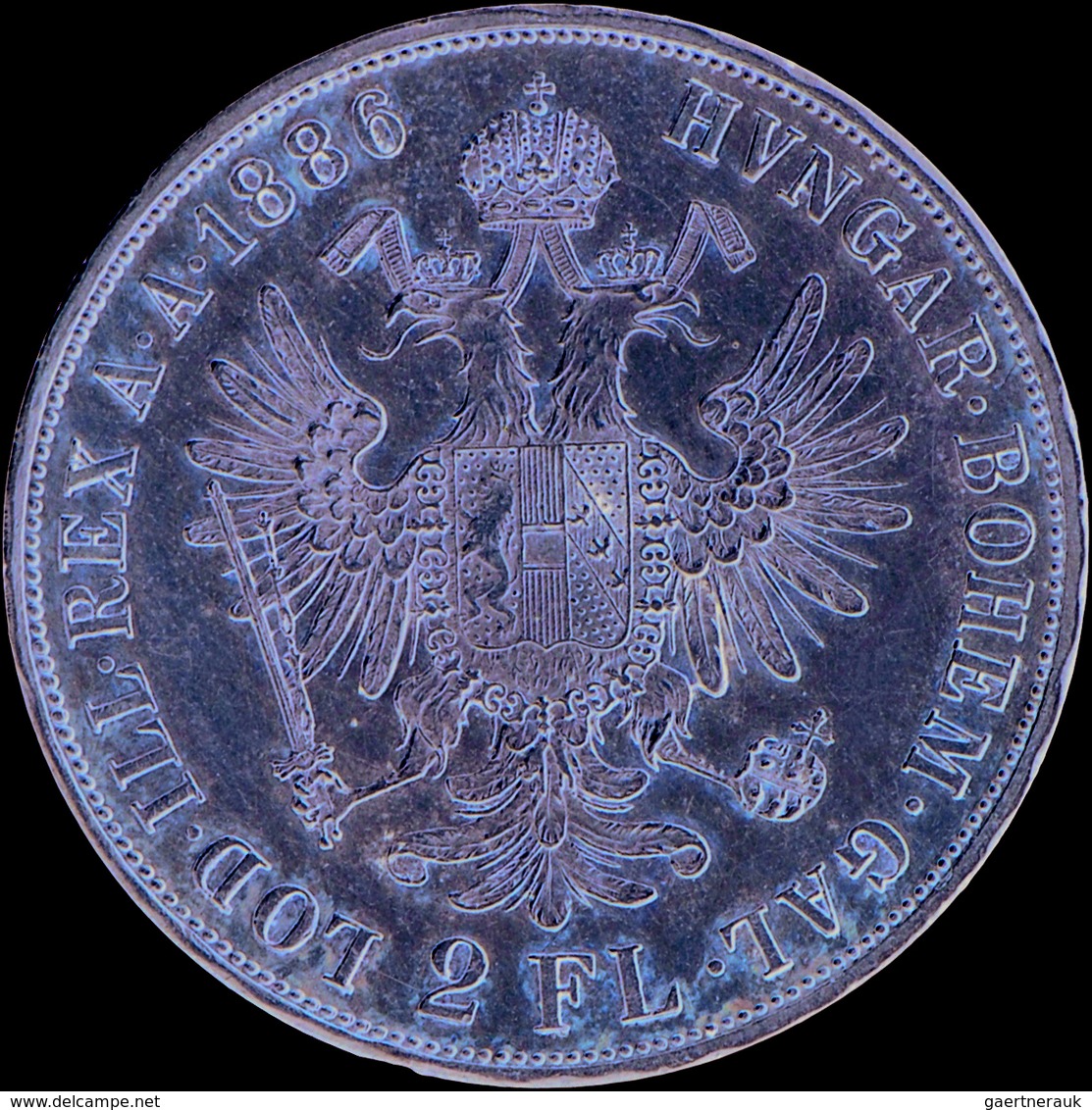 Haus Habsburg: Franz Joseph I. 1848-1916. Lot 2 Münzen: 2 Gulden / 2 Florin 1886, Frühwald 1385, Kra - Other - Europe