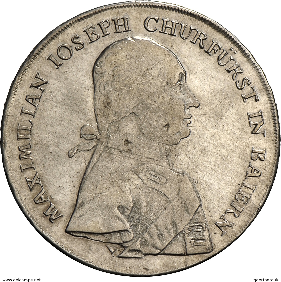 Bayern: Maximilian IV. Joseph 1799-1805: Konventionstaler 1803, AKS 2018, No. 8, Variante Ohne C.D. - Altri & Non Classificati