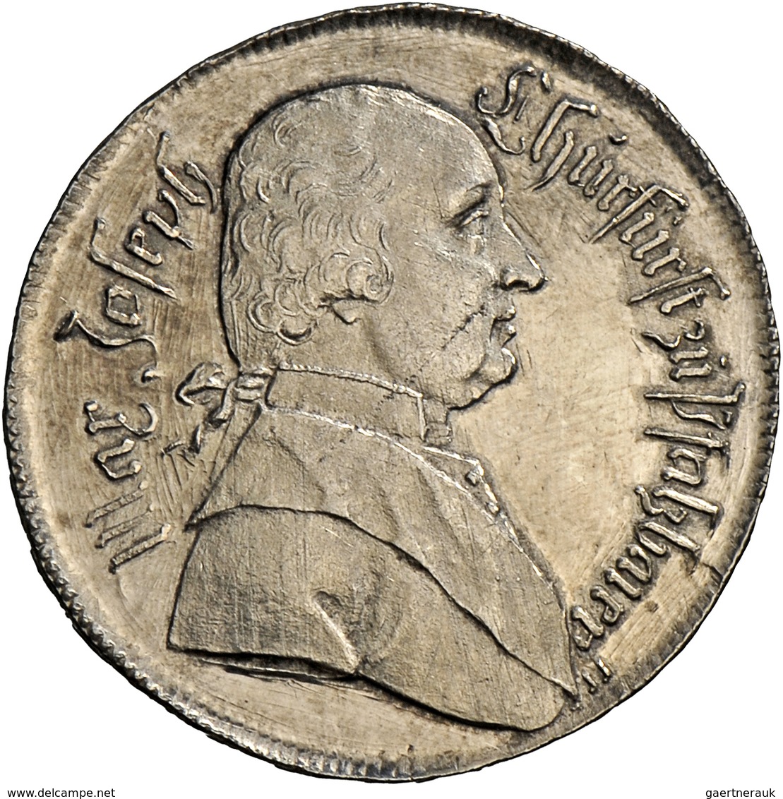 Bayern: Maximilian IV. Joseph 1799-1805: Halber Schulpreistaler O. J., Mit Inschrift "Max Joseph Chr - Autres & Non Classés