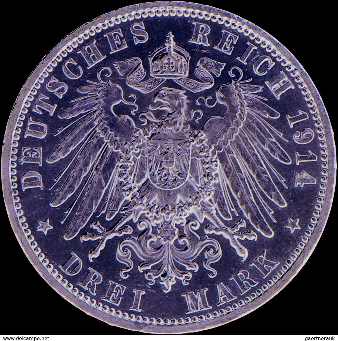 Anhalt: Friedrich II. 1904-1918: 3 Mark 1914 A, Silberhochzeit, Jaeger 24, Sehr Schön - Vorzüglich - Taler Et Doppeltaler