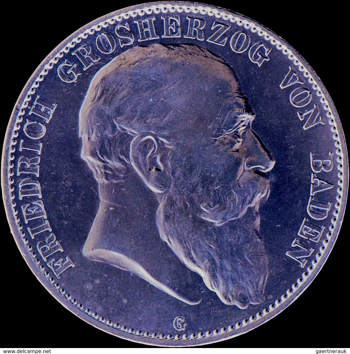 Baden: Friedrich I. 1852-1907: 5 Mark 1907 G, Jaeger 33, Vorzüglich. - Taler Et Doppeltaler