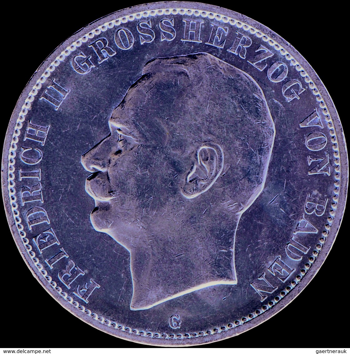 Baden: Friedrich II. 1907-1918: Lot 2 Münzen: 3 Mark 1911 G, Jaeger 39, Vorzüglich Und 5 Mark 1913 G - Taler Et Doppeltaler