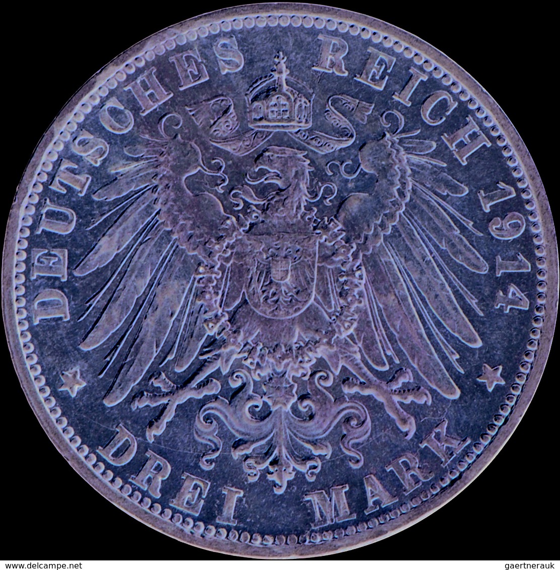 Bayern: Ludwig III. 1913-1918: Lot 2 Stück; 5 + 3 Mark 1914, Jaeger 52,53, Kl. Kratzer, Sehr Schön, - Taler & Doppeltaler