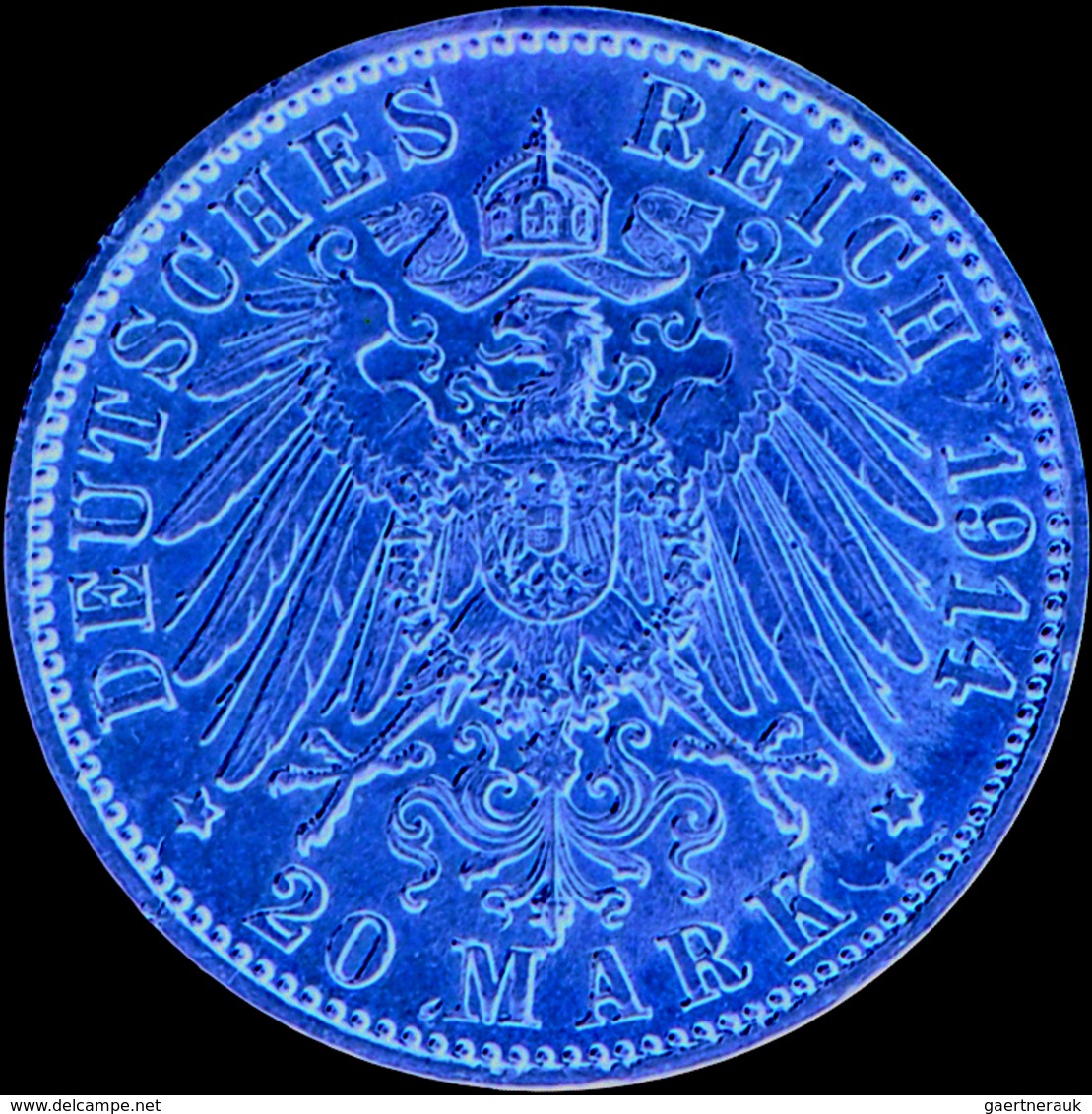 Bayern: Ludwig III. 1913-1918: 20 Mark 1914 D, Jaeger 202, Sehr Selten, Der Größte Teil Der Münzen I - Taler & Doppeltaler
