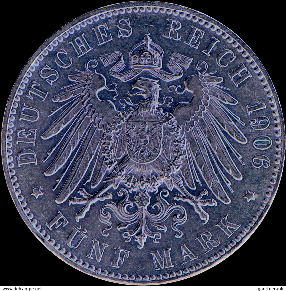 Bremen: 5 Mark 1906 J, Jaeger 60, Winz. Kratzer, Sehr Schön-vorzüglich. - Taler Et Doppeltaler
