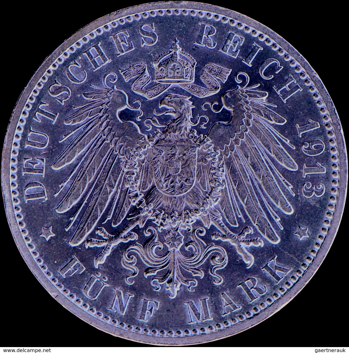 Hamburg: Lot 2 Münzen: 3 Mark 1914 J Jaeger 64, Vorzüglich - Stempelglanz Und 5 Mark 1913 J, Jaeger - Taler Et Doppeltaler