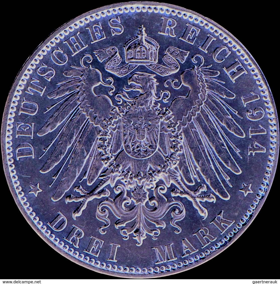 Hamburg: Lot 2 Münzen: 3 Mark 1914 J Jaeger 64, Vorzüglich - Stempelglanz Und 5 Mark 1913 J, Jaeger - Taler Et Doppeltaler