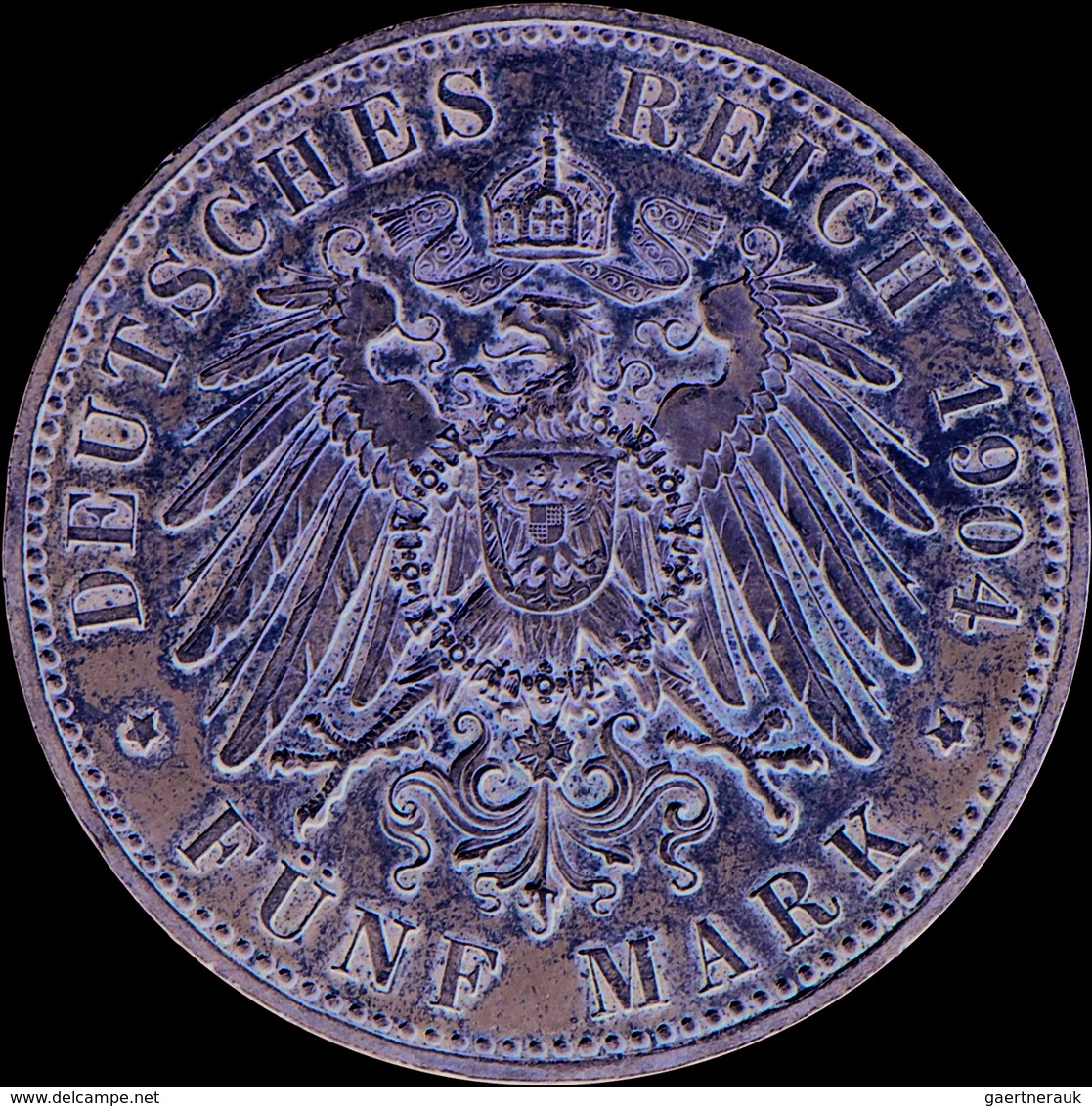 Hessen: Ernst Ludwig 1892-1918: 5 Mark 1904 A, Zum 400. Geb. Philipps Des Großmütigen, Jaeger 75, Fe - Taler & Doppeltaler