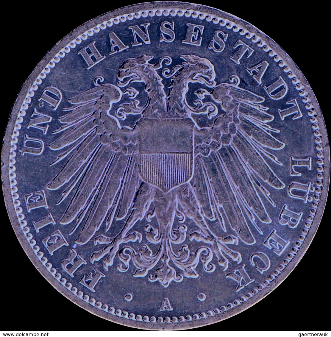 Lübeck: 3 Mark 1911 A, Winzige Kratzer, Vorzüglich. - Taler & Doppeltaler