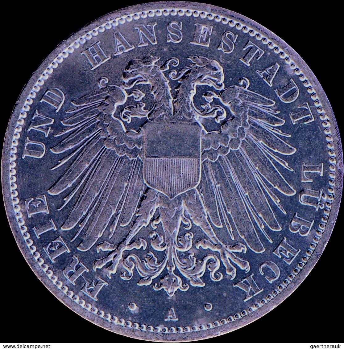 Lübeck: 5 Mark 1904 A, Auflage 10.000 Exemplare, Jaeger 83, Sehr Schön. - Taler Et Doppeltaler