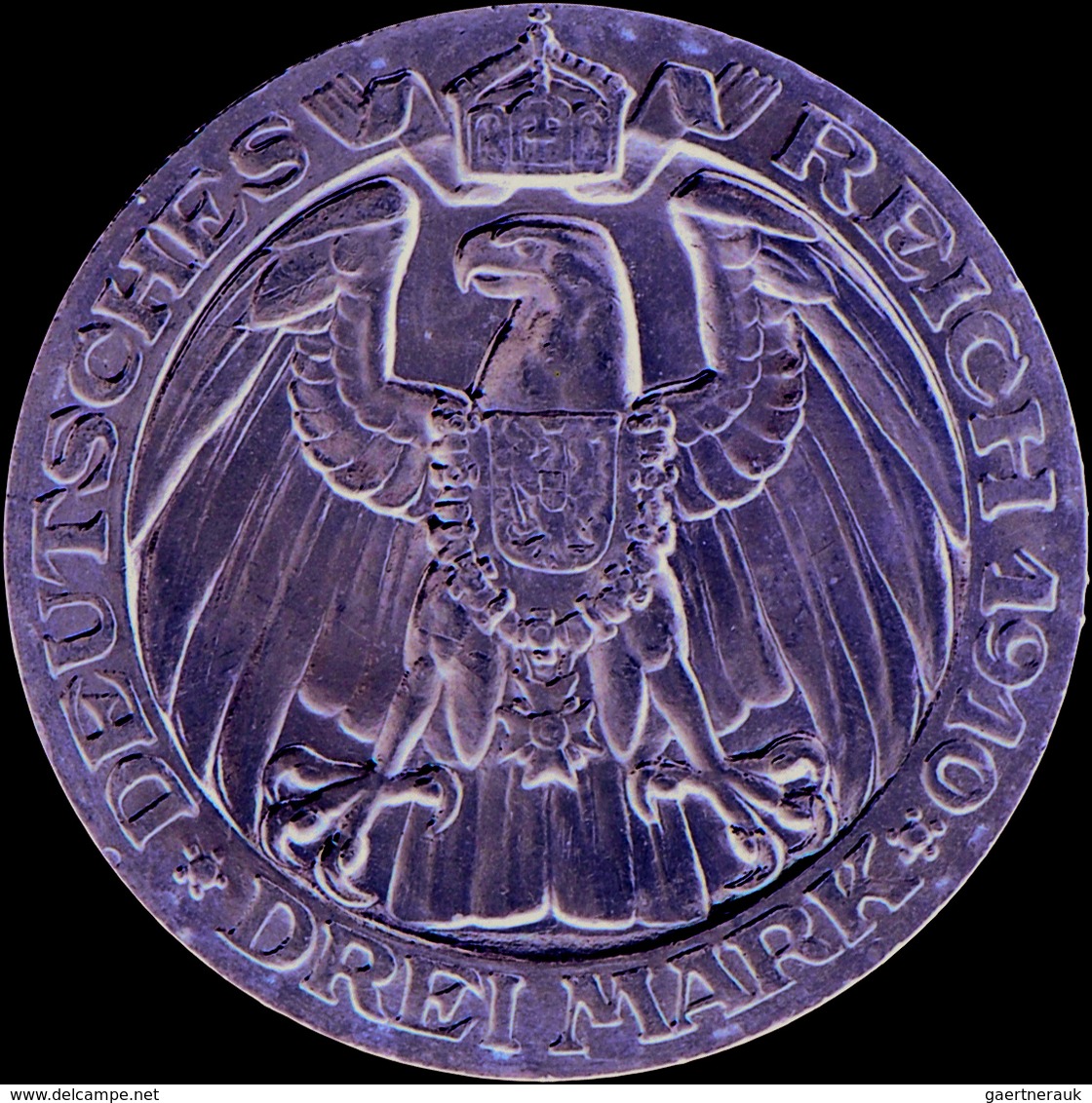 Preußen: Wilhelm II. 1888-1918: 3 Mark 1910 Universität Berlin, Jaeger 107, Vorzüglich - Stempelglan - Taler Et Doppeltaler