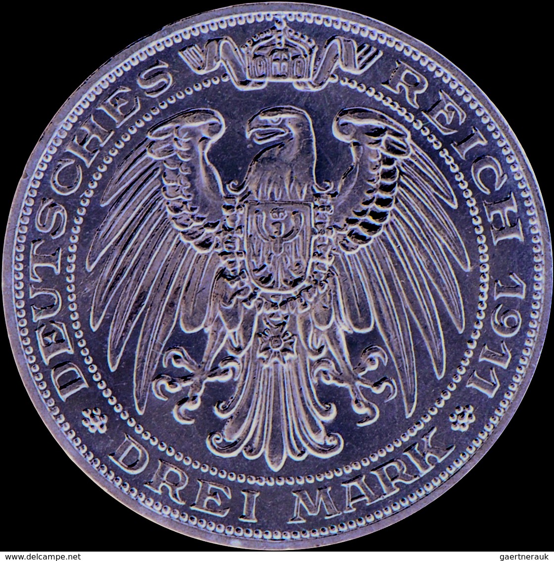 Preußen: Wilhelm II. 1888-1918: 3 Mark 1911 A, Universität Breslau, Jaeger 108, Vorzüglich - Stempel - Taler Et Doppeltaler