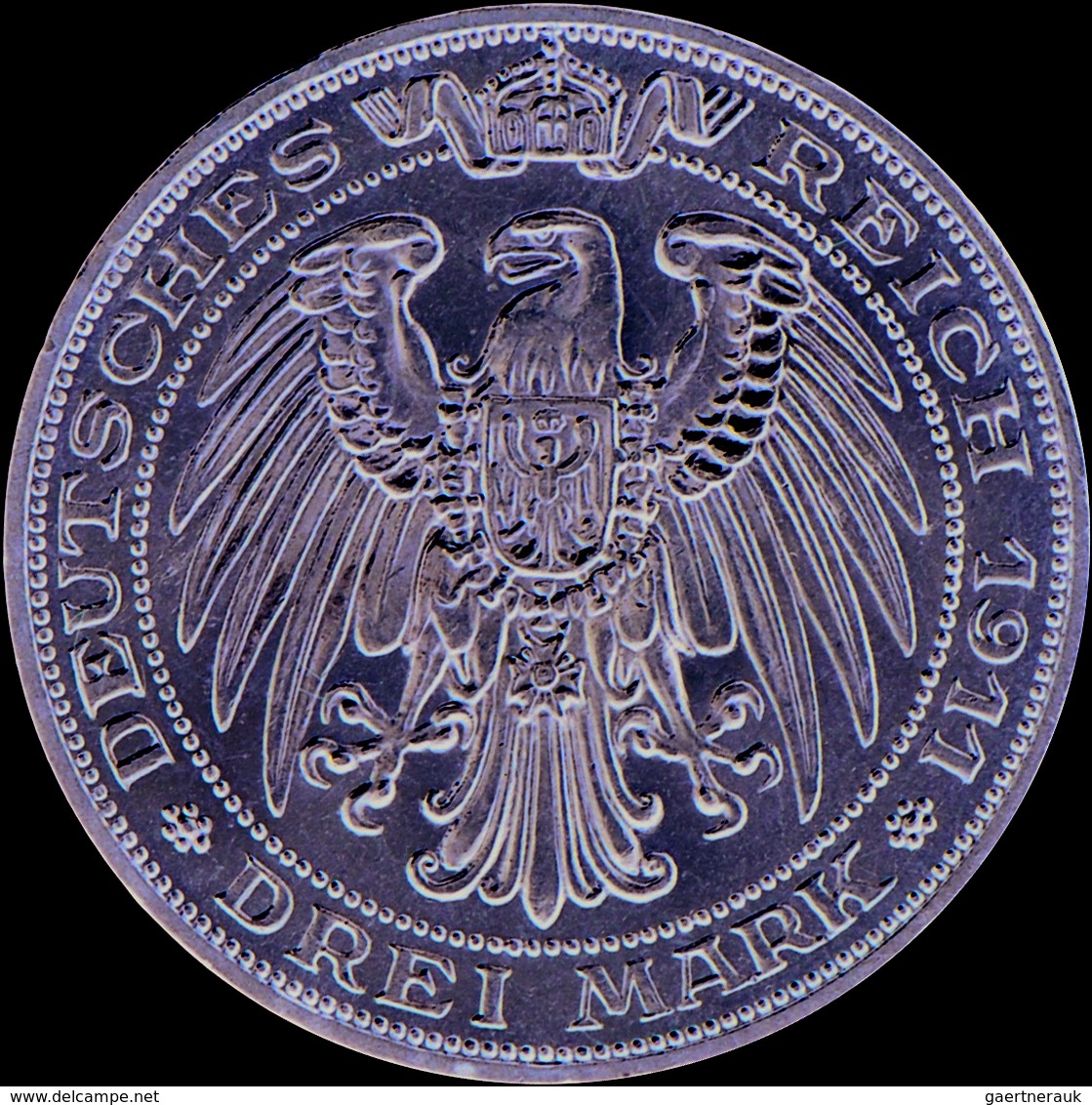 Preußen: Wilhelm II. 1888-1918: 3 Mark 1911 A, Universität Breslau, Jaeger 108, Vorzüglich - Stempel - Taler & Doppeltaler