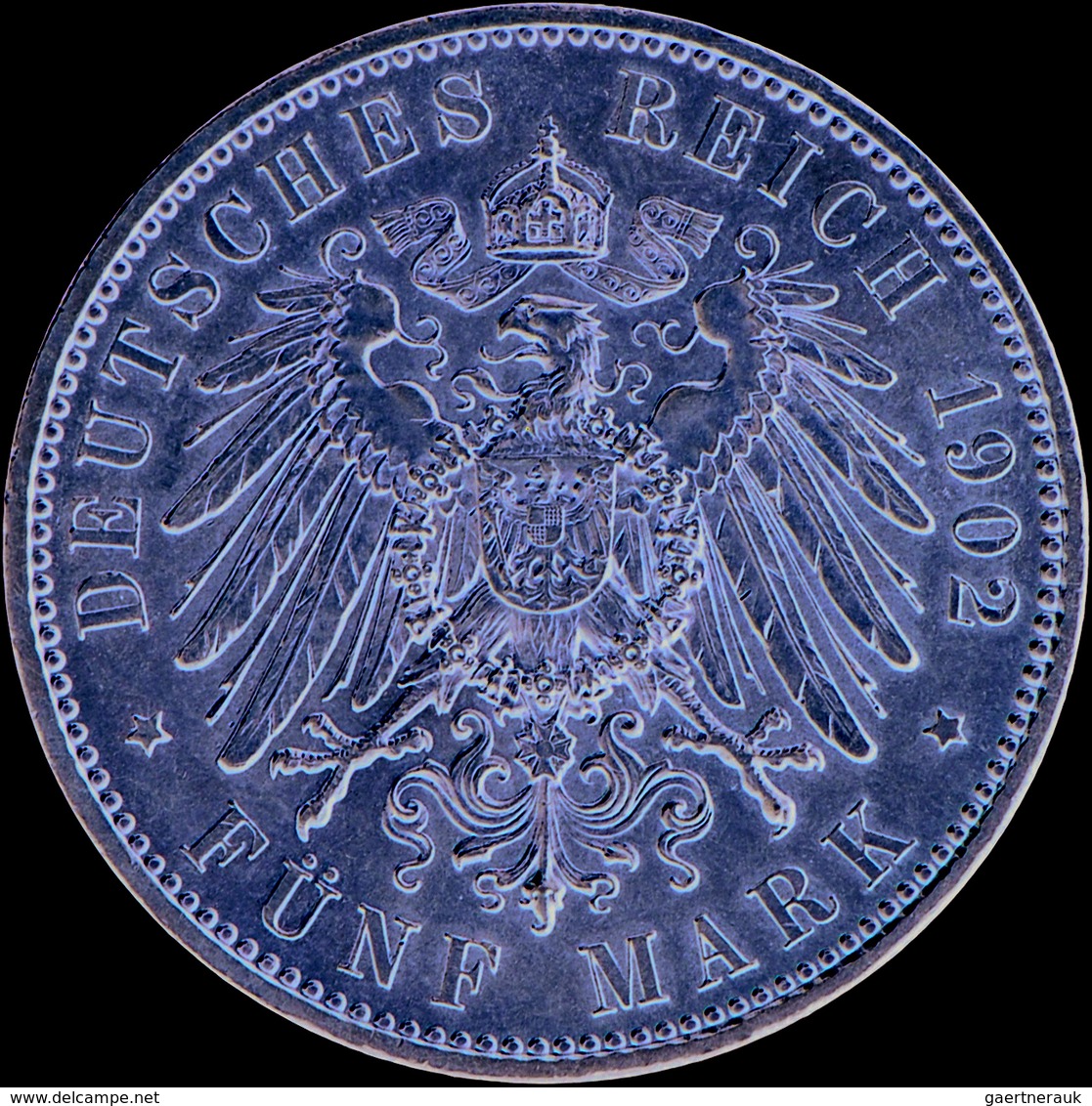 Sachsen: Albert 1873-1902: 5 Mark 1902 E, Auf Seinen Tod, Jaeger 128, Winz. Kratzer,vorzüglich. - Taler Et Doppeltaler