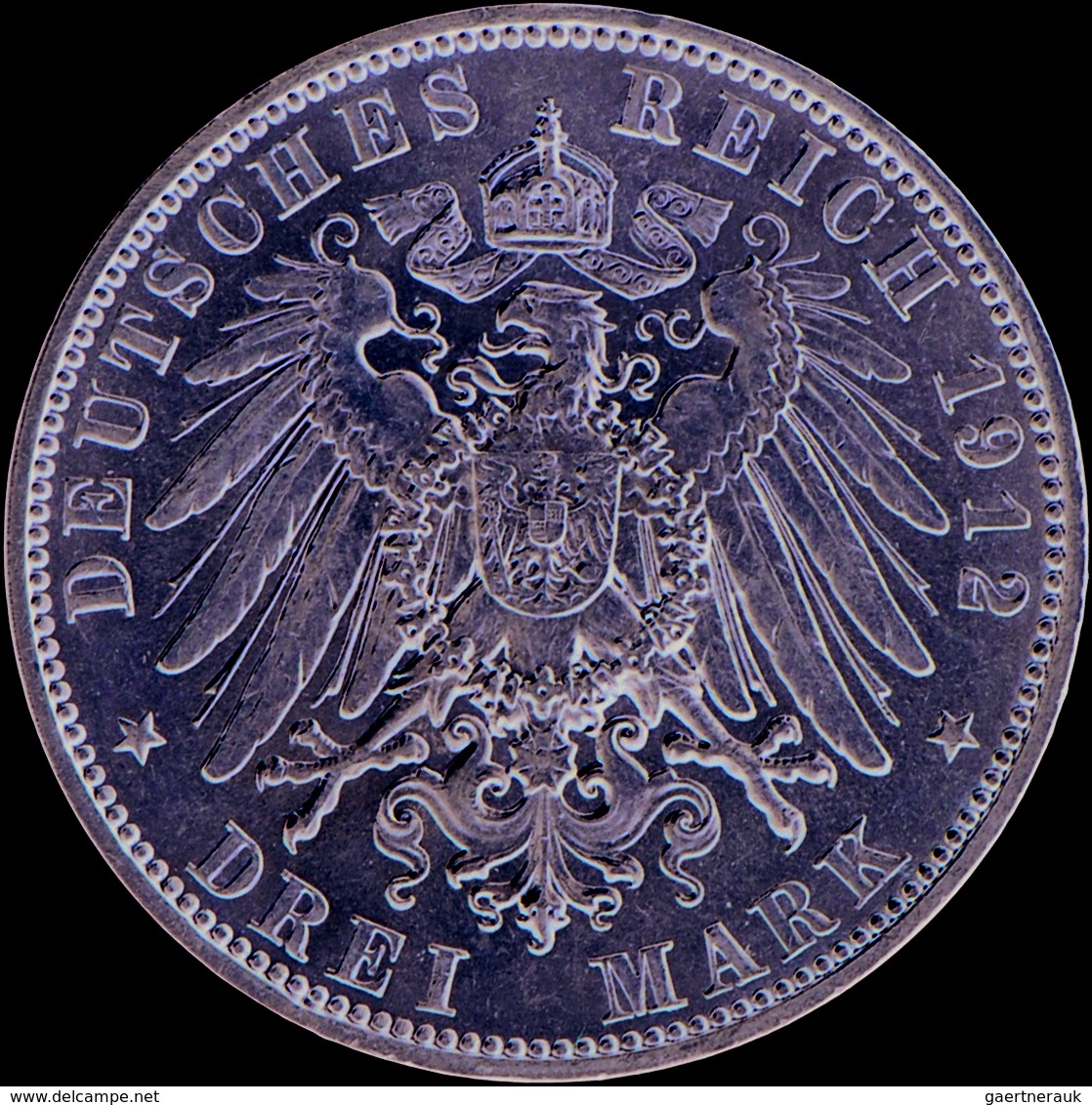 Sachsen: Friedrich August III. 1904-1918: Lot 2 Münzen: 3 Mark 1912, Jaeger 135, Vorzüglich Und 5 Ma - Taler Et Doppeltaler