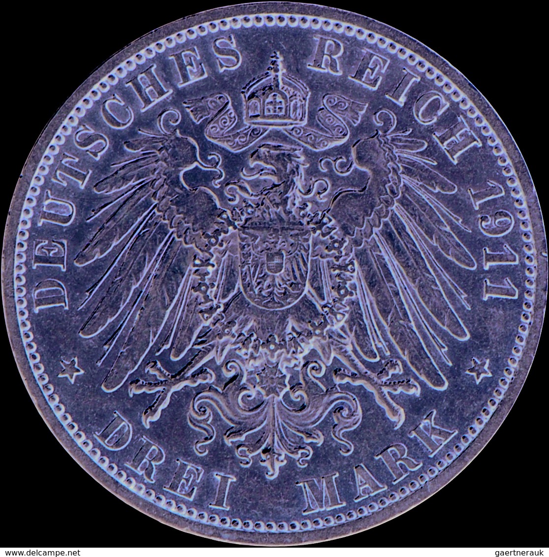 Schaumburg-Lippe: Georg 1893-1911: Lot 2 Münzen: 2 X 3 Mark 1911 A, Auf Seinen Tod, Jaeger 166, Vorz - Taler & Doppeltaler