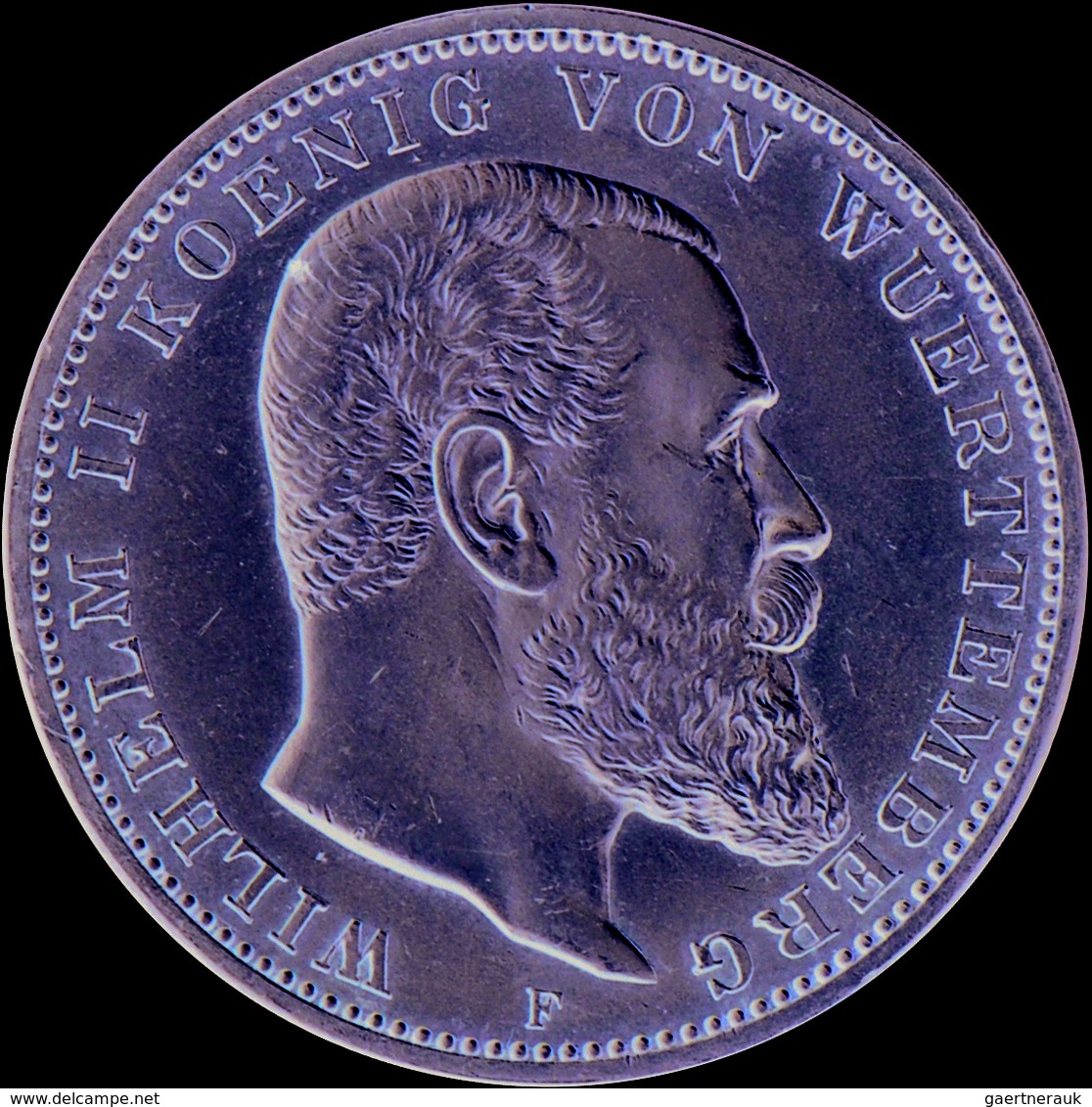 Württemberg: Wilhelm II. 1891-1918: Lot 3 Münzen: 3 Mark 1910, Jaeger 175, Sehr Schön - Vorzüglich; - Taler Et Doppeltaler
