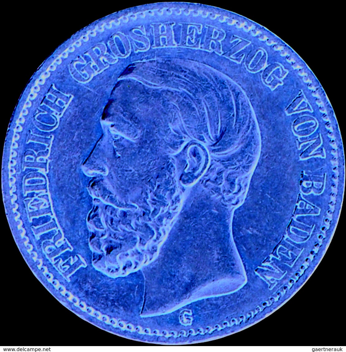 Baden: Friedrich I. 1852-1907: Lot 2 Goldmünzen: 10 Mark 1875 G, Jaeger 186, Einhieb Am Rand, Schön - Monete D'oro