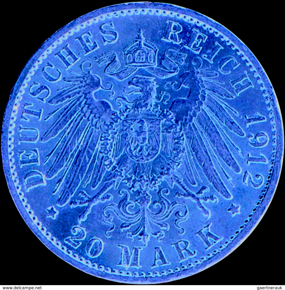 Baden: Friedrich II. 1907-1918: 20 Mark 1912 G, Jaeger 192, Sehr Schön. Gewicht 7,965 G, 900/1000. - Pièces De Monnaie D'or