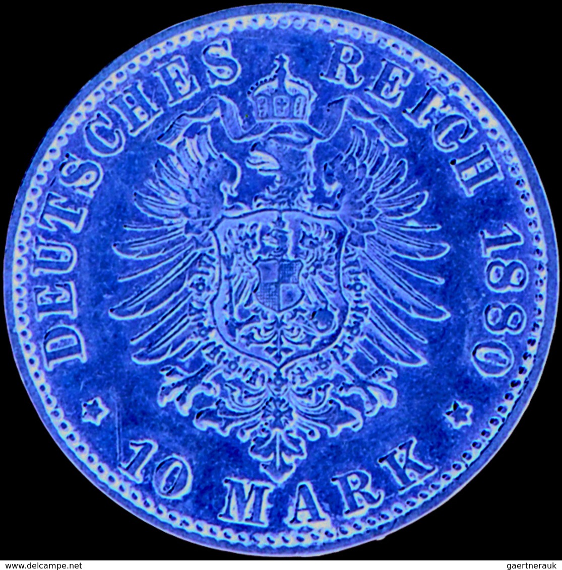 Hessen: Ludwig IV. 1877-1892: 10 Mark 1880 H, Jaeger 219, Sehr Schön. Gewicht 3,982 G, 900/1000. - Pièces De Monnaie D'or