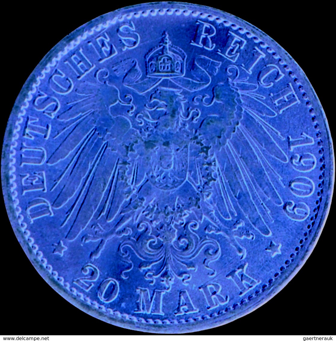 Preußen: Wilhelm II. 1888-1918: 20 Mark 1909 A, Jaeger 252, Sehr Schön. - Pièces De Monnaie D'or