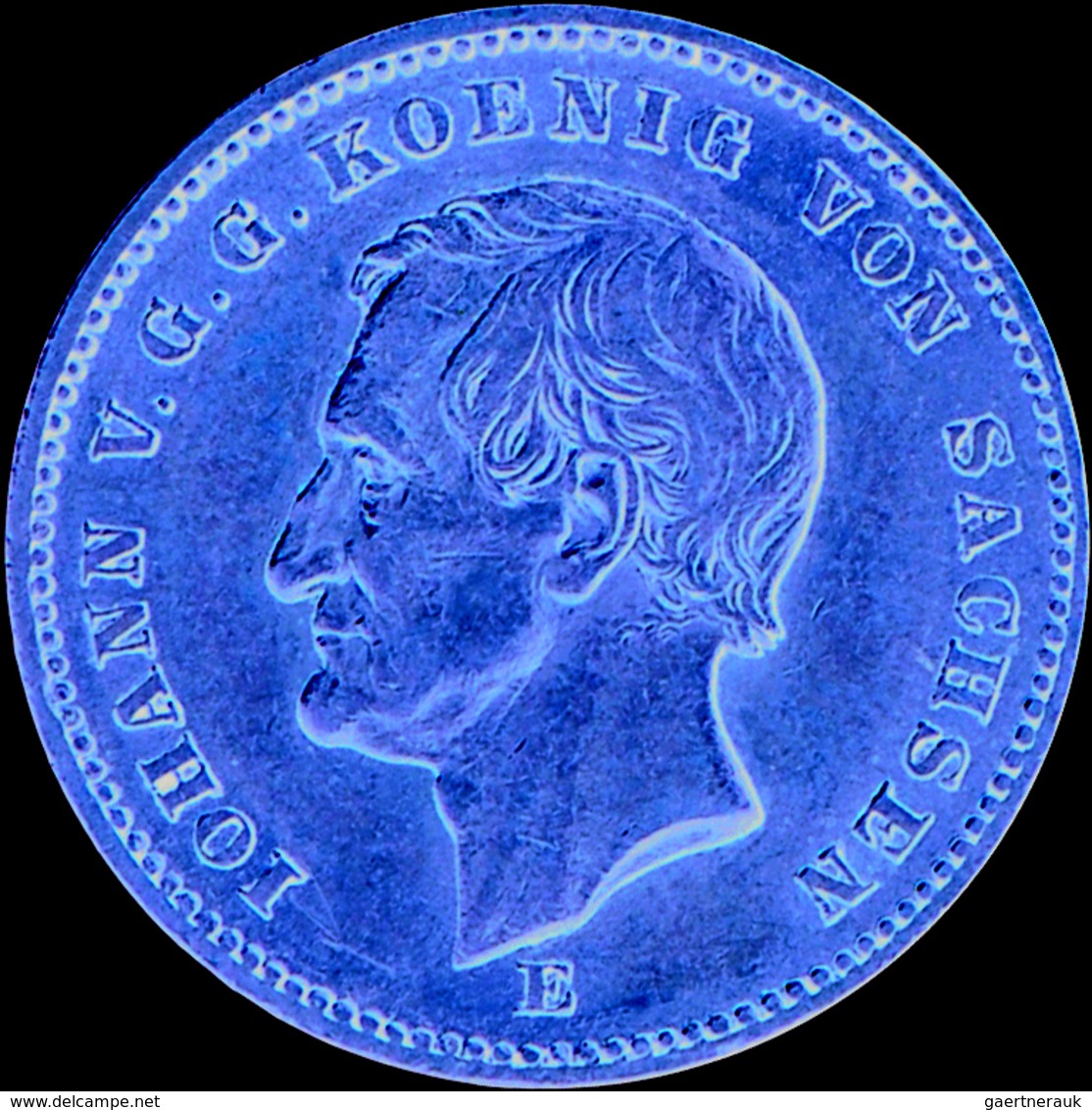 Sachsen: Johann 1854-1873: 20 Mark 1872 E, Jaeger 258, Sehr Schön. Gewicht 7,965 G, 900/1000. - Monete D'oro