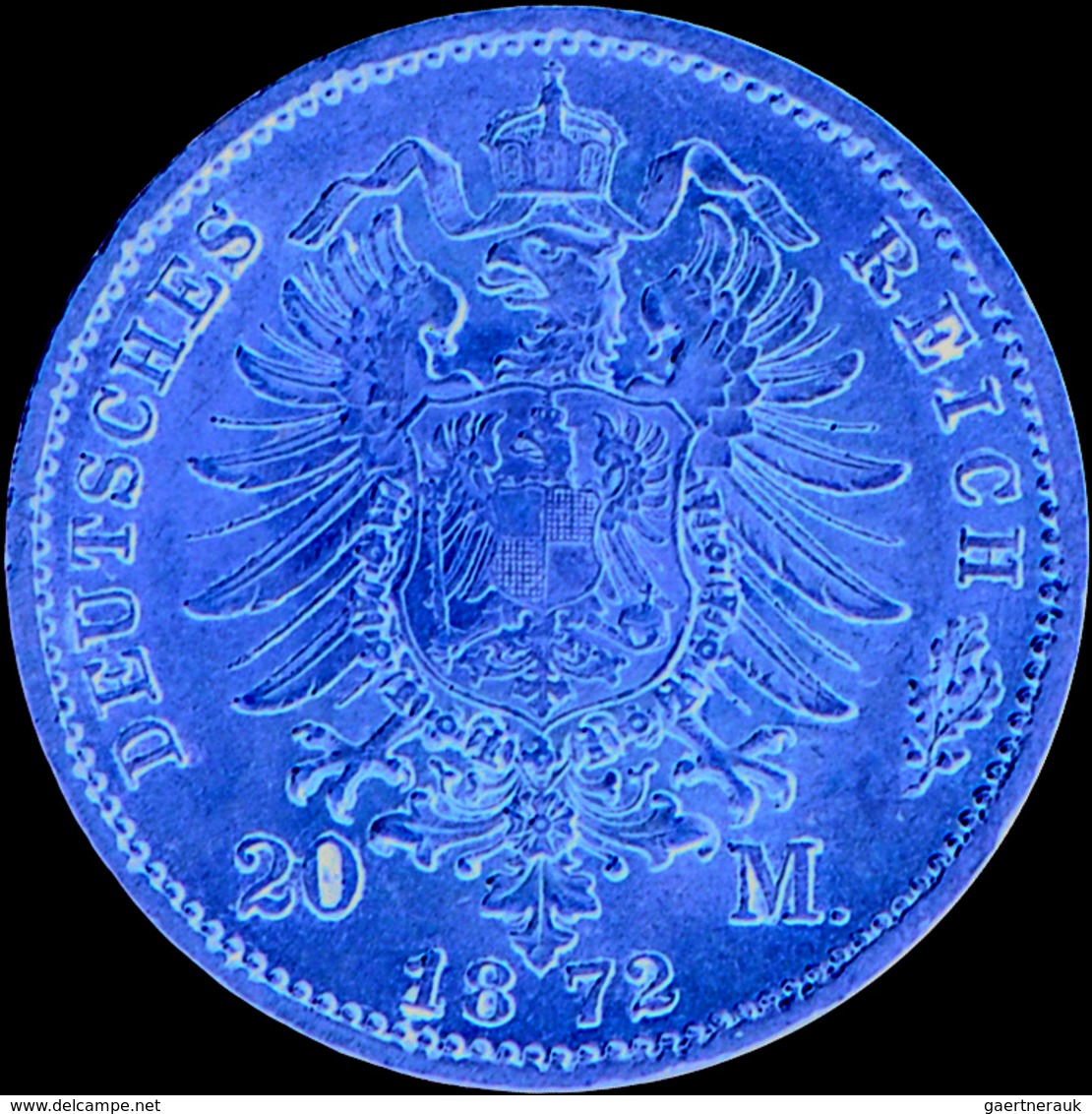 Sachsen: Johann 1854-1873: 20 Mark 1872 E, Jaeger 258, Sehr Schön. Gewicht 7,965 G, 900/1000. - Monete D'oro