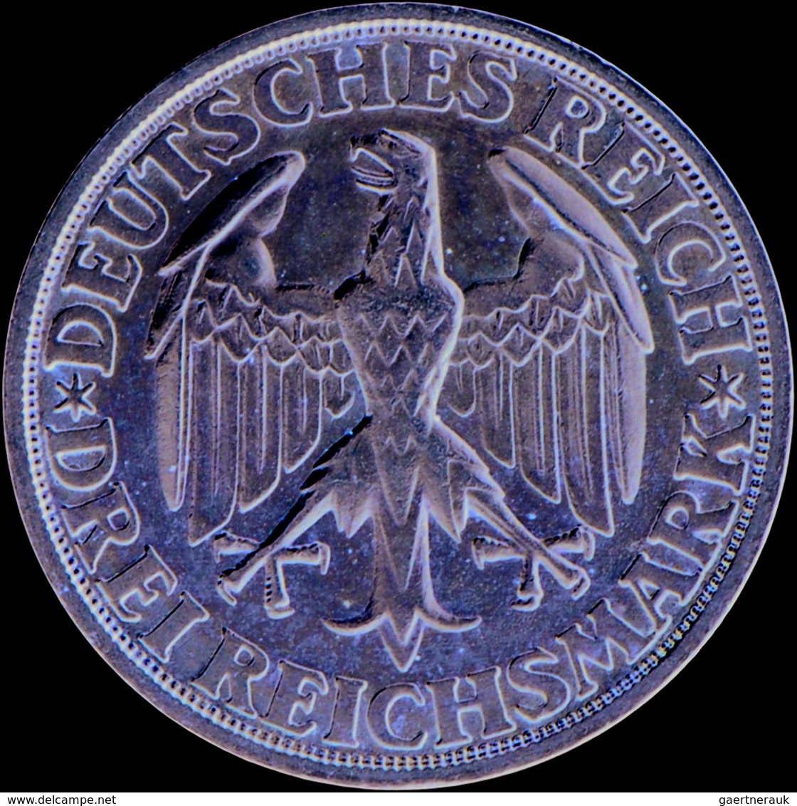 Weimarer Republik: 3 Reichsmark 1928 D, Dinkelsbühl, Jaeger 334, Vorzüglich. - Altri & Non Classificati