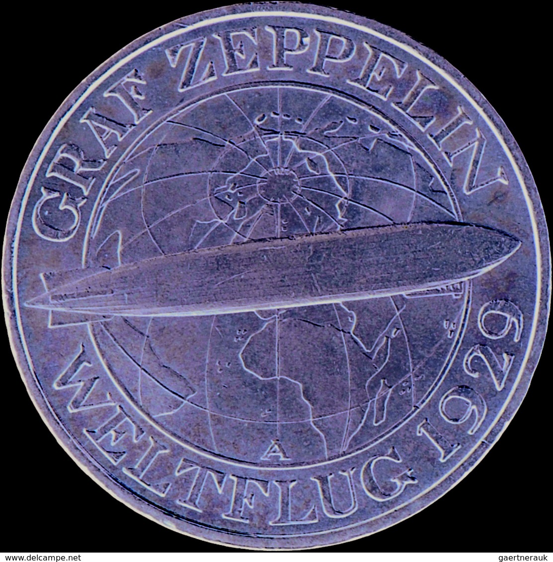 Weimarer Republik: 3 Reichsmark 1930 D, Zeppelin, Jaeger 342, Vorzüglich. - Altri & Non Classificati