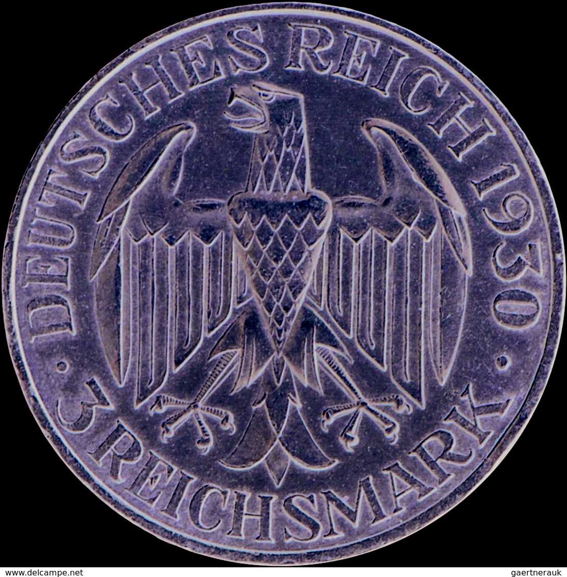 Weimarer Republik: Lot 2 Münzen: 3 Reichsmark 1930 A + D, Zeppelin, Jaeger 342, Sehr Schön / Vorzügl - Autres & Non Classés