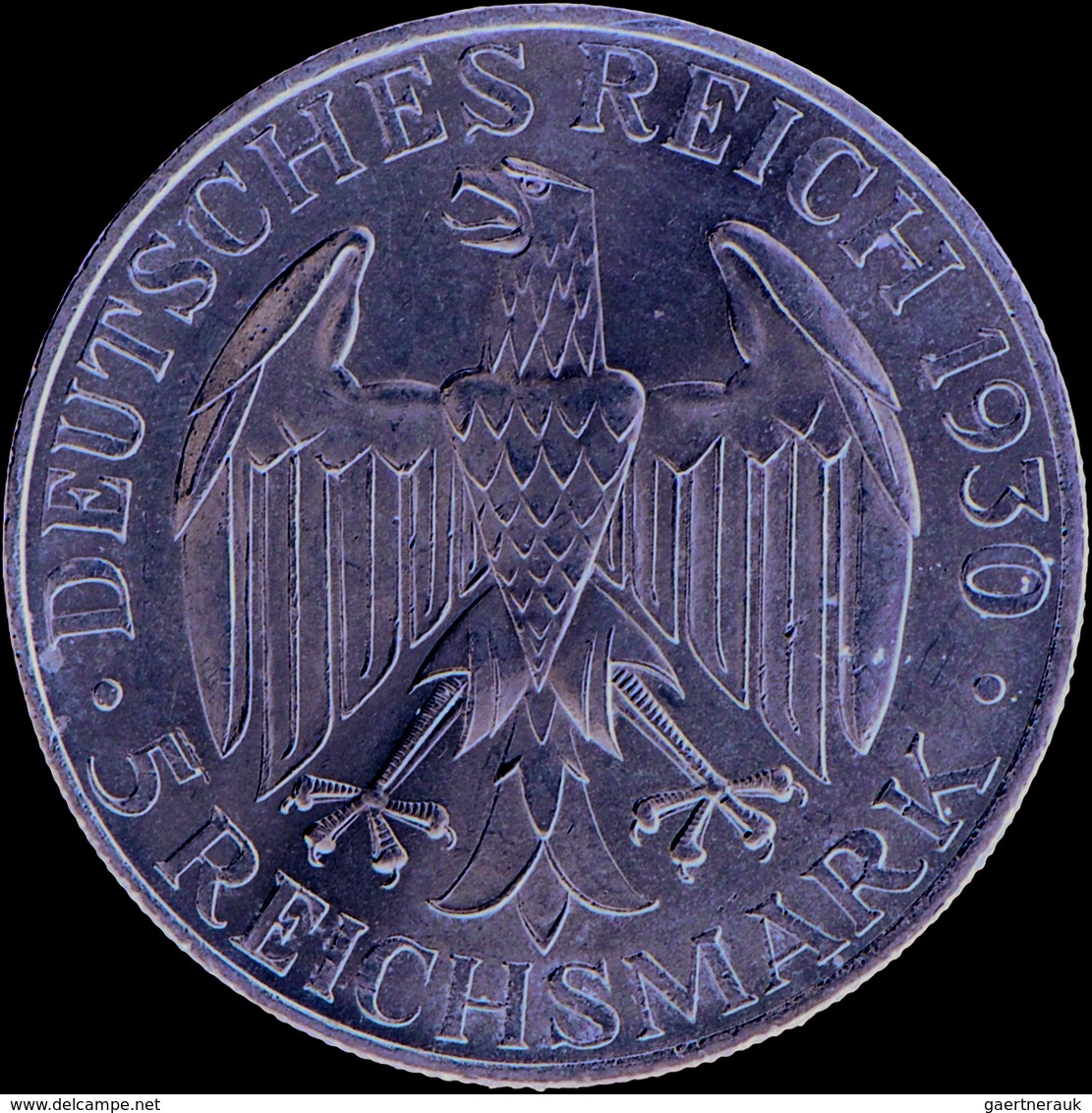 Weimarer Republik: 5 Reichsmark 1930 A, Zeppelin, Jaeger 343, Feine Kratzer, Fast Vorzüglich; Dazu S - Altri & Non Classificati