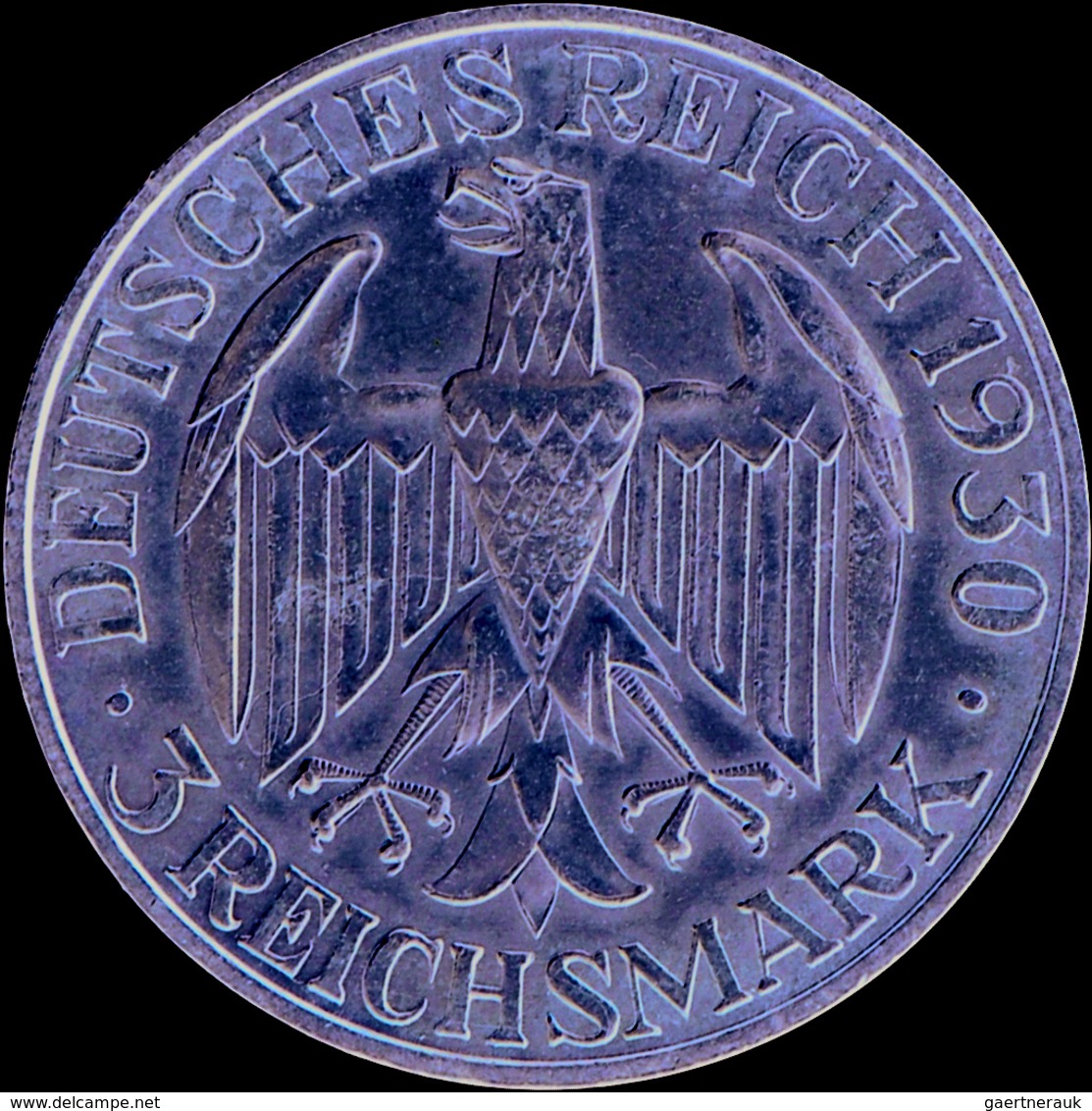 Weimarer Republik: Lot 2 Stück; 5 Reichsmark 1930 A Sowie 3 Reichsmark 1930 D, Zeppelin, Jaeger 342, - Autres & Non Classés
