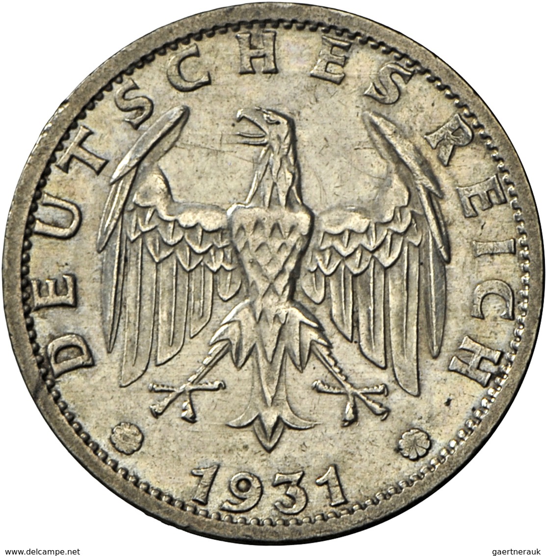 Weimarer Republik: 3 Reichsmark 1931 A, Kursmünze, Jaeger 349, Kratzer, Sehr Schön. - Autres & Non Classés