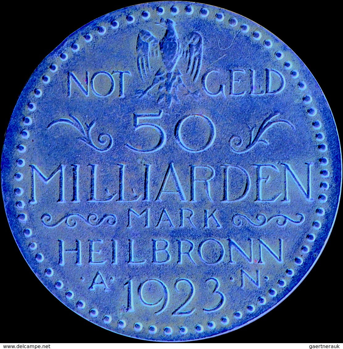 Weimarer Republik: Notgeld Städte Und Gemeinden. Lot 3 Münzen: Heilbronn - 50 Milliarden 1923 Bronze - Other & Unclassified