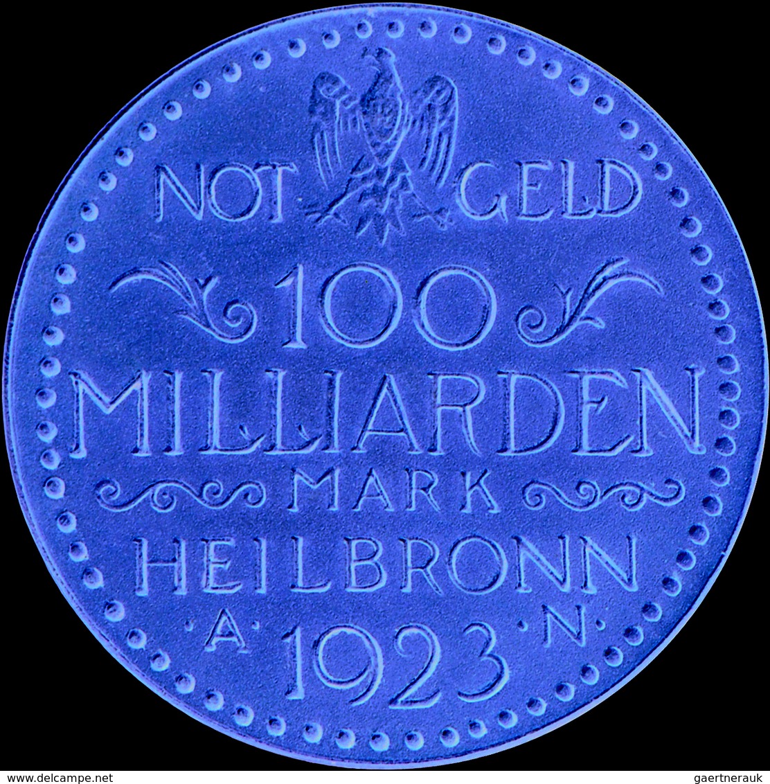 Weimarer Republik: Notgeld Städte Und Gemeinden. Lot 3 Münzen: Heilbronn - 50 Milliarden 1923 Bronze - Autres & Non Classés