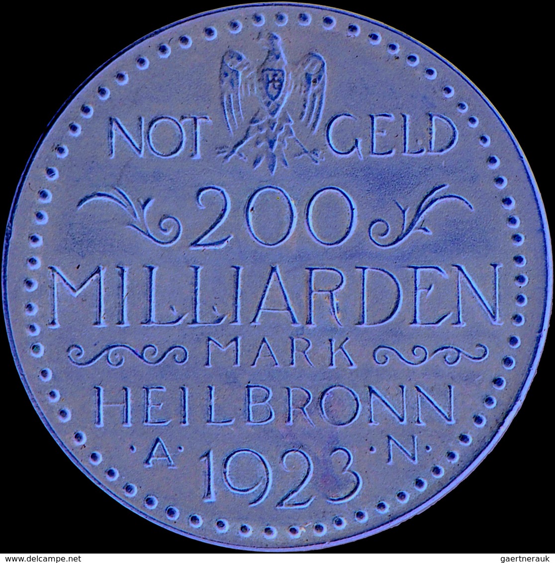 Weimarer Republik: Notgeld Städte Und Gemeinden. Lot 3 Münzen: Heilbronn - 50 Milliarden 1923 Bronze - Other & Unclassified