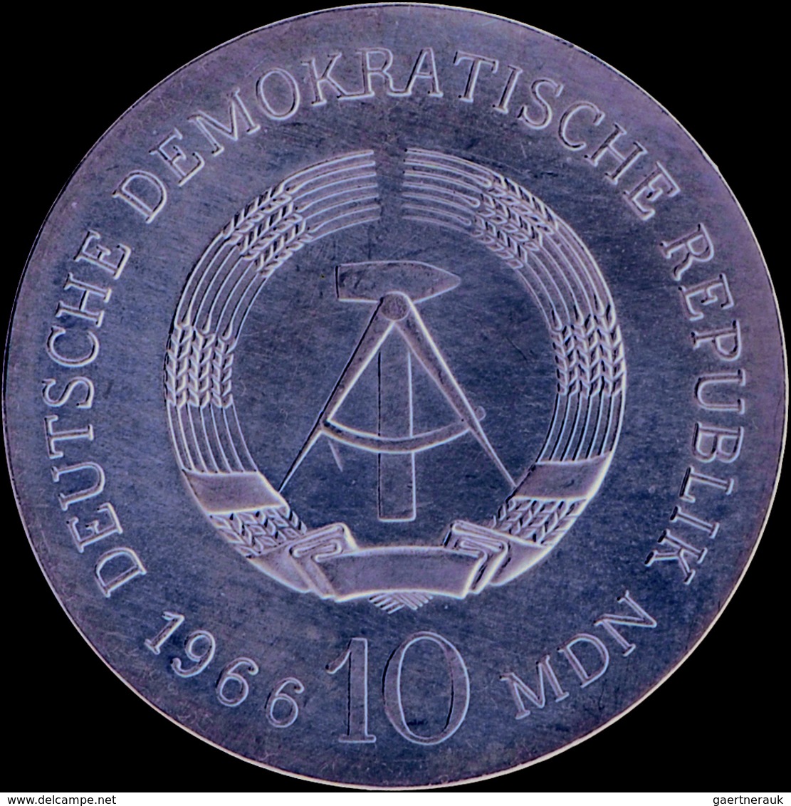 DDR: 10 Mark 1966, Karl Friedrich Schinkel, Jaeger 1517, Schöne Patina, Vorzüglich. - Altri & Non Classificati