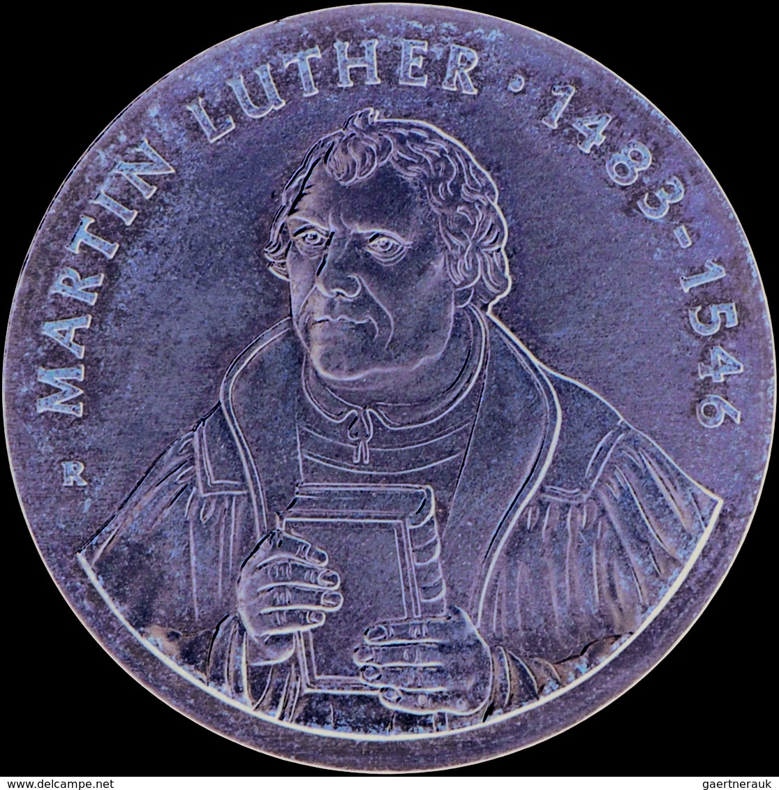 DDR: 20 Mark 1983, Martin Luther, Jaeger 1591, Bräunliche  Patina, Stempelglanz. - Autres & Non Classés