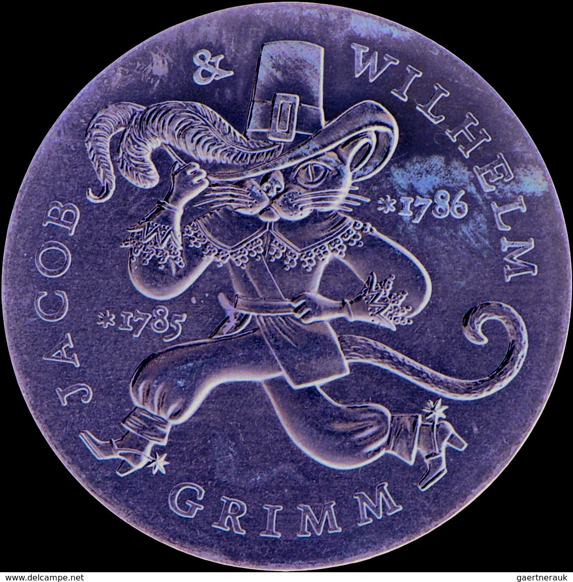 DDR: 20 Mark 1986, Jacob Und Wilhelm Grimm, Jaeger 1607, Min. Fleckig, Vorzüglich-Stempelglanz. - Other & Unclassified