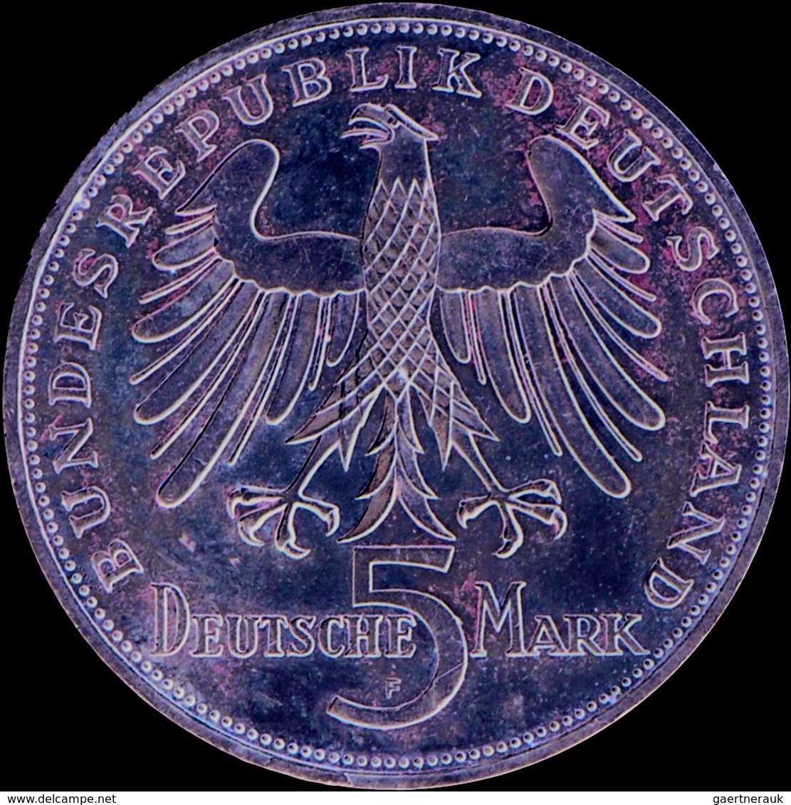 Bundesrepublik Deutschland 1948-2001: 5 DM 1955 F, Friedrich Schiller, Jaeger 389, Sehr Schön. - Autres & Non Classés