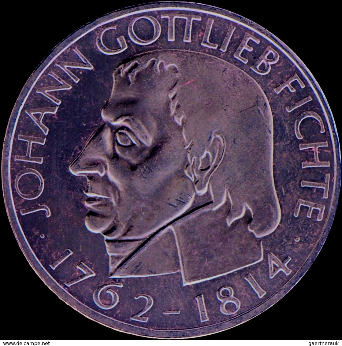 Bundesrepublik Deutschland 1948-2001: Lot 2 Münzen: 5 DM 1964 J, Johann Gottlieb Fichte, Jaeger 393, - Autres & Non Classés