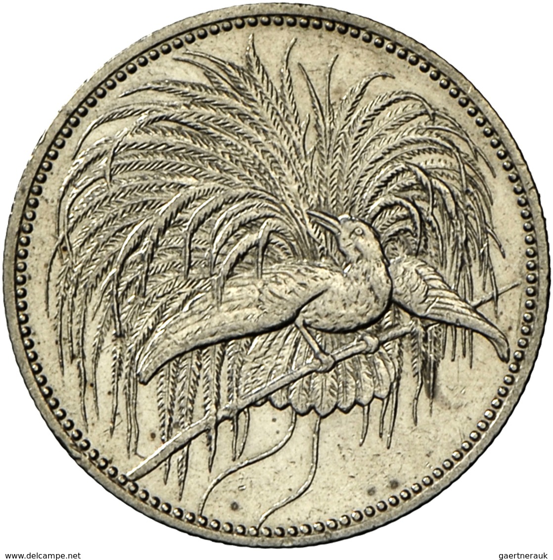 Deutsch-Neuguinea: 1 Mark 1894 A, Paradiesvogel, Jaeger 705, AKS 2018, No. 959, Sehr Schön/vorzüglic - Nouvelle Guinée Allemande