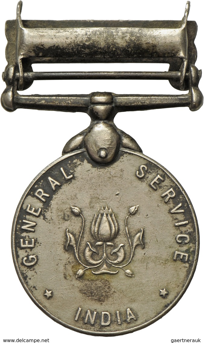 Medaillen Alle Welt: Indien: Militärverdienstmedaille; General Service Medaille "NAGA HILLS"; 36 Mm, - Unclassified