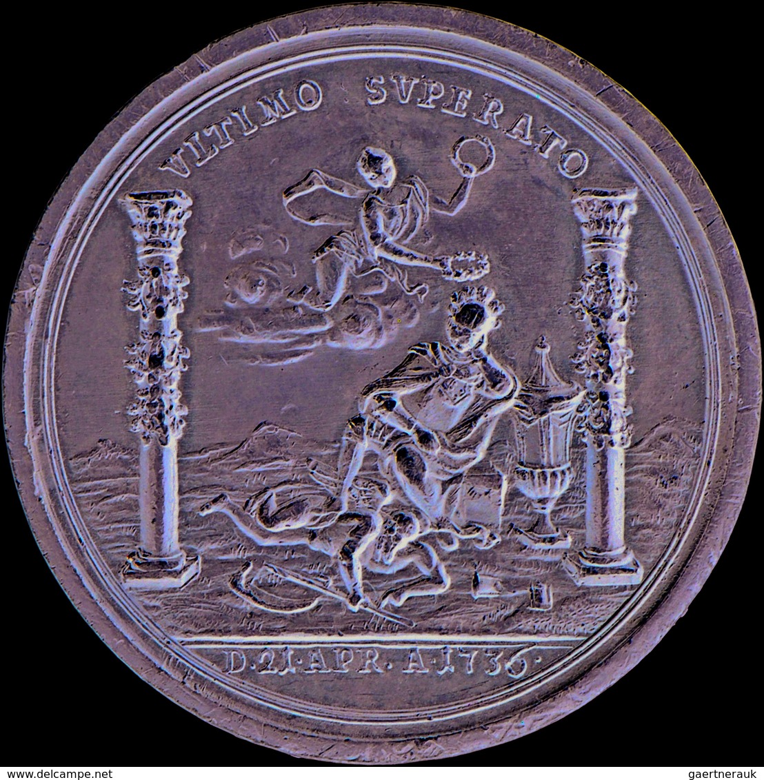 Medaillen Alle Welt: Italien, Haus Savoyen, Carlo Emanuele III. 1730-1773: Bronzierte Zinnmedaille 1 - Non Classificati